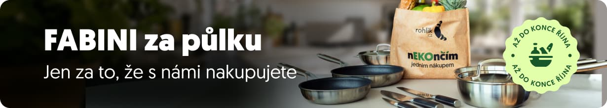 🍳 Získejte nádobí FABINI za půlku!