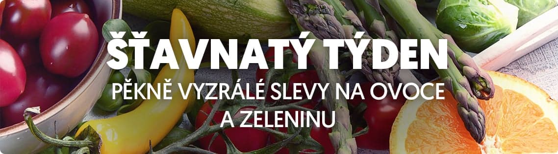 Pěkně vyzrálé slevy na ovoce a zeleninu