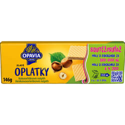 Opavia Gold Wafers with hazelnut filling