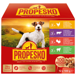 Propesko pockets for dogs 3x chicken, 3x beef, 3x turkey, 3x lamb