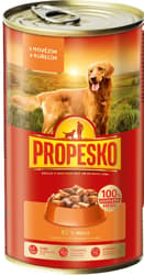 Propesko pieces for dogs in sauce - rabbit + beef + pasta
