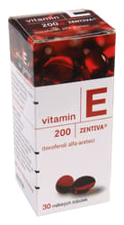 VITAMIN E 200-ZENTIVA 200MG soft capsules 30