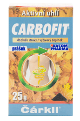 Carbofit powder 25g Čárkll