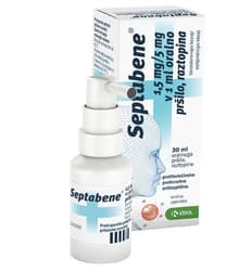 SEPTABENE 1,5MG/ML+5MG/ML Orální sprej, roztok 30ML