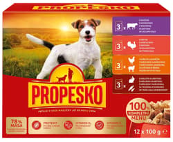 Propesko Dog pockets 12 × 100 g (4 kinds)