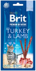 Brit Premium by Nature Sticks with turkey and lamb for cats