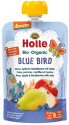 Holle BIO Puree Blue Bird pear, apple, blueberry and flakes