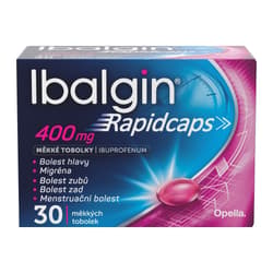 IBALGIN RAPIDCAPS 400MG Měkká tobolka 30