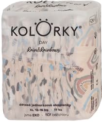 Colors EKO Disposable diapers day XL rain and rainbows (12–16 kg) 17 pcs