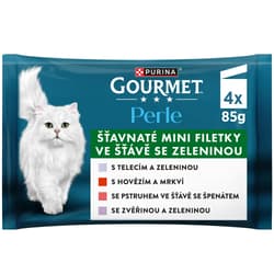 Gourmet Pearl mini fillets in juice with vegetables 4x85 g