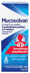 MUCOSOLVAN 15MG/2ML Perorální roztok/roztok k inhalaci 60ML