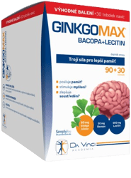 GinkgoMAX+Bacopa+Lecitin DaVinciAcademia tob.90+30