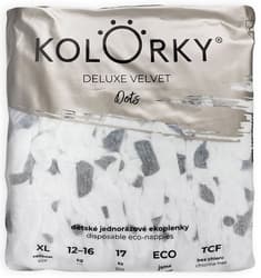 Kolorky EKO Disposable diaper panties deluxe velvet XL polka dots (12-16 kg) 17 pcs