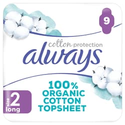 Always Cotton Protection Ultra Long Sanitary Towels With Wings X