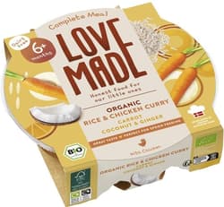 LoveMade Organic Rice & Chicken Curry 6+ months