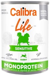 Calibra Dog Life canned food for adult dogs with rabbit