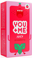 You+Me Juicy Vegan kondomy s jahodovým aroma
