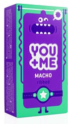 You+Me Macho Vegan kondomy se stimulujícími vroubky