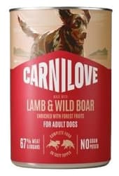 Carnilove Canned food for dogs - lamb and wild boar
