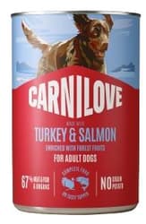 Carnilove Canned food for dogs - salmon and turkey