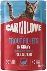 Carnilove Pouch for cats - trout and echinacea