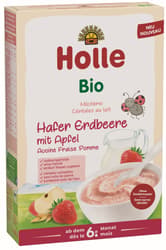 Holle Organic Milk Cereal with oat , strawberries and apple