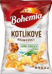 Bohemia Kettle chips with sour cream and spring onion flavor