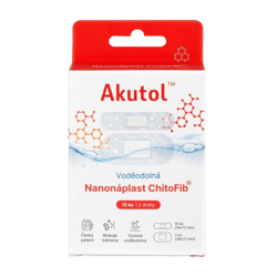 AKUTOL Nanonáplast ChitoFib Voděodolné balení 15ks