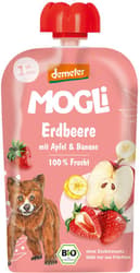 Mogli BIO Strawberry pocket with apple and banana with Demeter certification