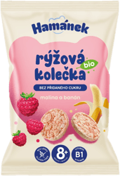 Hamanek BIO Rice Rolls Raspberry and Banana
