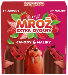 Mrož jahodový a malinový multipack (6×50 ml)