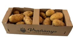 Farma Vraňany – Early unwashed potatoes, basket