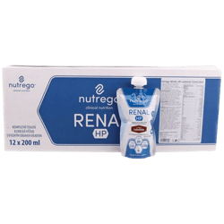 NUTREGO RENAL HP S PŘÍCHUTÍ ČOKOLÁDA perorální roztok 12X200ML