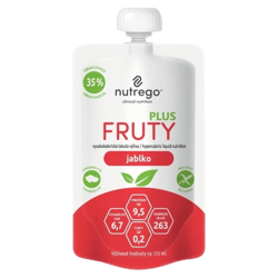 NUTREGO FRUTY PLUS JABLKO perorální roztok 4X175ML