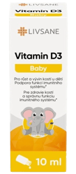 LIVSANE Vitamin D3 Baby kapky 10ml