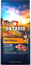 Ontario Adult Medium Lamb & Brown Rice 12kg