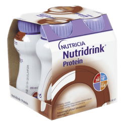 NUTRIDRINK PROTEIN S PŘÍCHUTÍ ČOKOLÁDOVOU perorální roztok 4X200ML