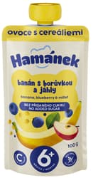 Hamánek fruit doypack Apple banana blueberries millet