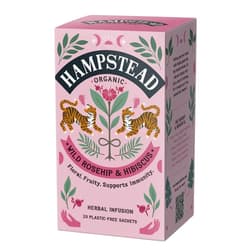 Hampstead Tea Organic Rosehip Tea with Hibiscus 20pcs