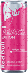 Red Bull Peach s příchutí bílé broskve