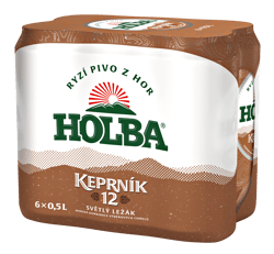 Holba Keprník 12 světlý ležák plech (6×0,5 l)