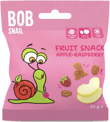 Šnek BOB Fruit Snack Apple–Raspberry