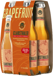 Clausthaler Grapefruit 4×0,33 l non-alcoholic, glass
