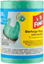 FINO HD Bags Color with drawstring C&C 35L, 100 pcs, 8 μm
