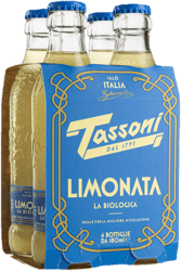 Tassoni Limonata Bio 4×180ml sklo