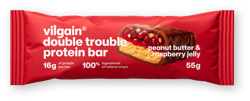 Vilgain Double Trouble Protein Bar peanut butter & raspberry jelly