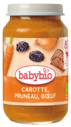 Babybio BIO Carrots and dried plums with beef