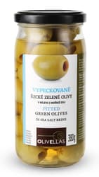 Greek green olives, pitted