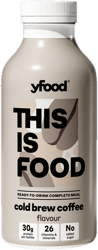yfood nutritionally balanced meal in drink form with coffee flavour