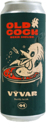 Old Cock vývar pale lager 11° can